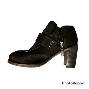 Rag& Bone heeled pony hair loafer